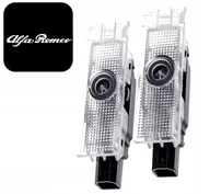 Akcesoria tuningowe - 2 Led Logo Projektory do Alfa Romeo 159 166 Giulia Giulietta Stelvio Tonale - miniaturka - grafika 1