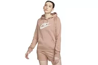 Bluzy damskie - NIKE Damska bluza z kapturem Dri-Fit Academy, różowa/biała, L, Różowy/biały, L - miniaturka - grafika 1