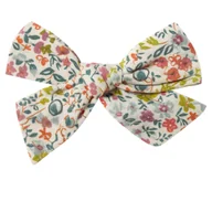 Ozdoby do włosów - Spinka do Włosów Beżowe Kokarda Wsuwka w Kwiaty Lekka Bezpieczna dla Włosów - miniaturka - grafika 1