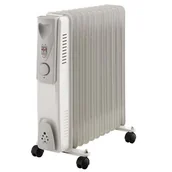 Ogrzewanie przenośne - Grzejnik olejowy VO0274 45 x 55 x 125 cm szary Volteno - miniaturka - grafika 1