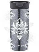 Kubki termiczne - Kubek termiczny Contigo Huron 470ml -  Arabeska White - Gunnmetal - miniaturka - grafika 1