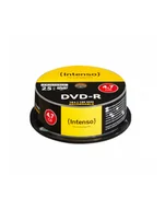 Nośniki danych - DVD-R Intenso [cake box 25|4.7GB|16x| do nadruku Extra Fine Matt Fullface] - miniaturka - grafika 1