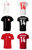 Koszulki sportowe męskie - Koszulka POLSKA Dominika GRABOWSKA 14 - miniaturka - grafika 1