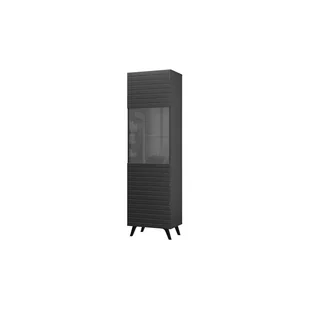 Witryna Czarna Diverse Restol Front FR3, C935 Czarny Mat, Na Cokole - Witryny - miniaturka - grafika 1