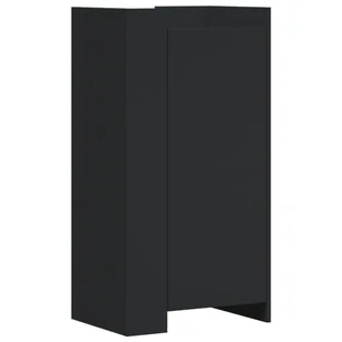 vidaXL Szafka na buty czarna 52x37,5x100 cm materiał drewnopochodny - Szafki na buty - miniaturka - grafika 1
