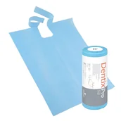 Sprzęt i akcesoria stomatologiczne - Śliniak dentystyczny na rolce 50cm x 65cm niebieski podfoliowany 54g DentixPro 30szt - miniaturka - grafika 1