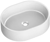 Umywalki - Umywalka konglomeratowa nablatowa Bonn White 48.5 x 37.5 Axis - miniaturka - grafika 1