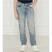 Spodnie i spodenki dla chłopców - Guess Jeansy | Straight fit - miniaturka - grafika 1