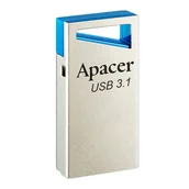 Pendrive - Apacer USB flash disk, USB 3.0, 128GB, AH155, srebrny, AP128GAH155U-1, USB A, z oczkiem na brelok - miniaturka - grafika 1