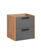 Szafki łazienkowe - Comad Szafka pod umywalkę nablatową MODUO MADERA GREY 820 grafitowa/dąb 60 stojąca i wisząca MADERA-GREY-820-BLAT-MADERA-890-TOP-60 - miniaturka - grafika 1