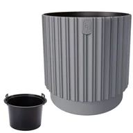 Donice - Doniczka okrągła Mika Cyli 40 z wkładem Donica + wkład - miniaturka - grafika 1