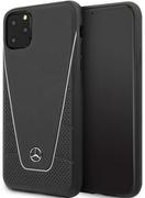 Etui i futerały do telefonów - MERCEDES Skórzane etui Mercedes Leather Quilted do iPhone 11 Pro Max (czarny) MEHCN65CLSSI - miniaturka - grafika 1