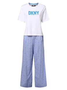 DKNY Piżama damska Kobiety Bawełna niebieski|biały w paski, S - Piżamy damskie - miniaturka - grafika 1