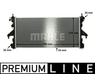 Układ chłodzenia - akcesoria - Chłodnica, układ chłodzenia silnika Mahle CR 1068 000P - miniaturka - grafika 1