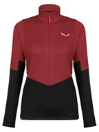 Bluzy damskie - Salewa Bluza polarowa "Puez" w kolorze czarno-czerwonym - miniaturka - grafika 1