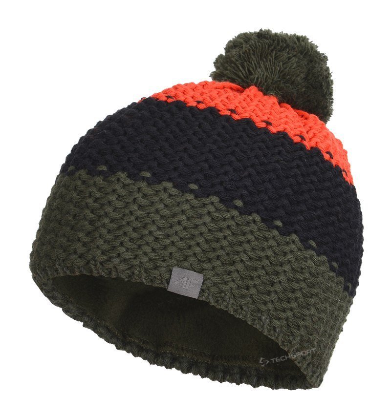 4F JUNIORSKA DZIECIÄCA WEĹNIANA GRUBA CZAPKA ZIMOWA