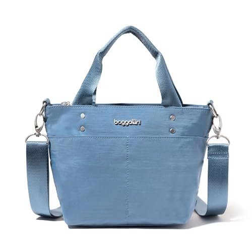 Baggallini Mini Carryall Tote Bag - Women's Crossbody Handbags with Top Handles - Small Tote Bag Cross Body Purse
