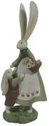 Figurki dekoracyjne - Clayre & Eef Clayre & Eef Figurka dekoracyjna w kolorze zielonym - 10 x 25 x 7 cm - miniaturka - grafika 1