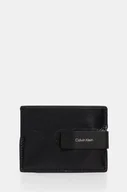 Etui na dokumenty i karty - Calvin Klein etui na karty skórzane kolor czarny K50K512499 - miniaturka - grafika 1