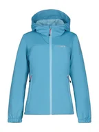 Kurtki i płaszcze dla dziewczynek - Icepeak Kurtka softshellowa "Kleve" w kolorze błękitnym - miniaturka - grafika 1