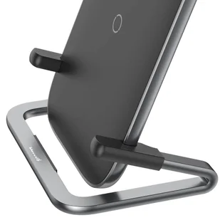 Baseus Rib bezprzewodowa indukcyjna ładowarka Qi 15W z podstawką czarny (WXPG-01) - Ładowarki do telefonów - miniaturka - grafika 6