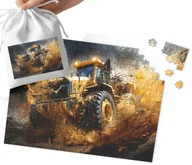 Puzzle - PUZZLE - MASZYNY BUDOWLANE WZORY DLA CHŁOPCA 24el + WORECZEK - miniaturka - grafika 1