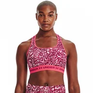 Bielizna sportowa damska - Biustonosz sportowy UNDER ARMOUR UA CROSSBACK MID PRINT - miniaturka - grafika 1