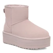 Botki damskie - UGG Botki Damskie Classic Mini Platform Pale Smoke-37 - miniaturka - grafika 1