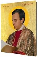Ikony i obrazy sakralne - Ikona z błogosławionym ks. Jerzym Popiełuszko - miniaturka - grafika 1