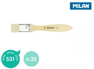 Przybory szkolne - MILAN Pędzel MILAN spalter szczecinowy seria 531 nr 35 blister - miniaturka - grafika 1