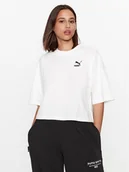 Koszulki i topy damskie - Puma T-Shirt Classics 621381 Biały Oversize - miniaturka - grafika 1