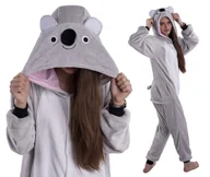 Piżamy chłopięce - Koala Piżama Kigurumi Onesie Przebranie 176 - miniaturka - grafika 1