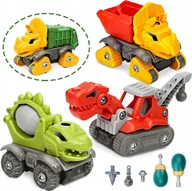Figurki dla dzieci - POJAZDY DINOZAURY TAKE APART DREAMON ZESTAW DIY - miniaturka - grafika 1