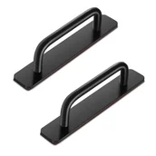 Zawiasy, okucia i inne akcesoria - Samoprzylepne uchwyty do szuflad w szafkach – 2 aluminiowe uchwyty do szuflad z samoprzylepną klamką do drzwi - miniaturka - grafika 1