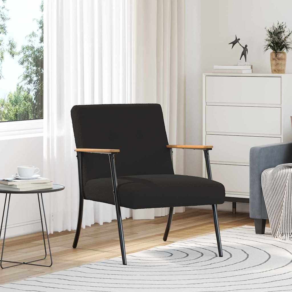 vidaXL fotel Czarny 59 x 75 x 78 cm