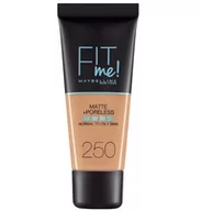 Pudry do twarzy - Maybelline New York Fit Me Matte&Poreless matujący podkład do twarzy 3600531324896 - miniaturka - grafika 1