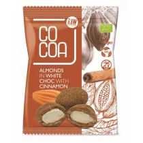 Cocoa Migdały w białej polewie z cynamonem 70 g Bio - Bakalie - miniaturka - grafika 1
