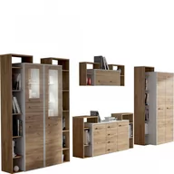 Inne meble do salonu - Meblościanka 10 Rio MebloCross Dąb Artisan / Biały Mat - miniaturka - grafika 1