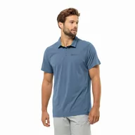 Koszulki męskie - Męska koszulka polo Jack Wolfskin PRELIGHT TRAIL POLO M elemental blue - S - miniaturka - grafika 1