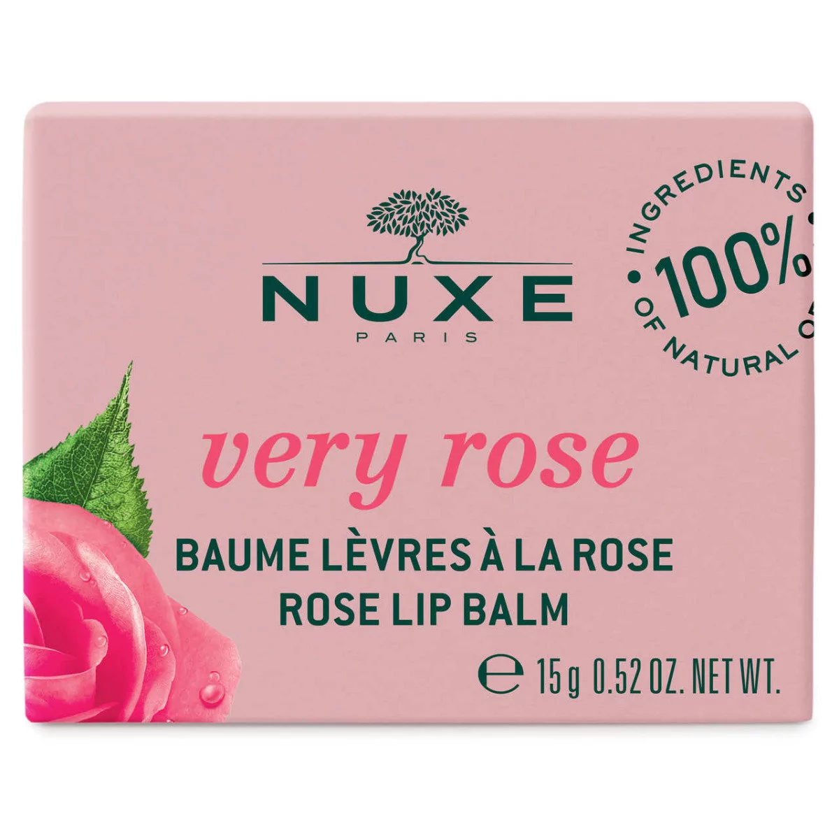 Nuxe Very Rose - Różany balsam do ust 15g