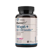 Witaminy i minerały - Wapń + K2 + D3 Lanolin Pharmovit, suplement diety, 120 kapsułek |  ! 3643921 - miniaturka - grafika 1