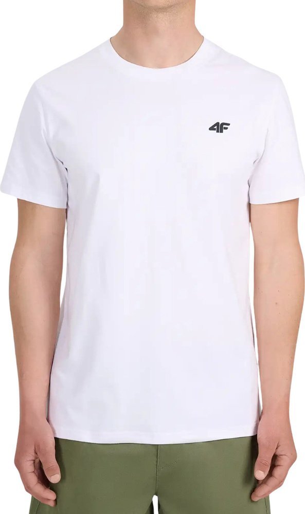 4f Koszulka męska 4F M3341 biała 4FWMM00TTSHM3341 10S L