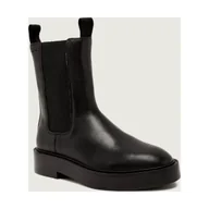 Sztyblety damskie - Calvin Klein Skórzane sztyblety CHELSEA - miniaturka - grafika 1