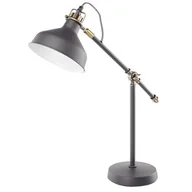 Lampy stojące - Emos Lampa biurkowa HARRY na żarówkę E27 ciemnoszara - miniaturka - grafika 1
