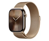 Smartwatch - Apple Watch 10 GPS + Cellular 46mm z tytanu złotym bransoletą mediolańską M/L - miniaturka - grafika 1