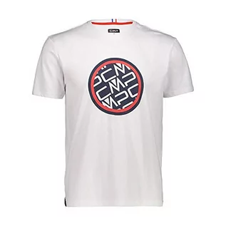 Koszulki męskie - CMP T-shirt męski 30D8437, Bianco, 54 - grafika 1