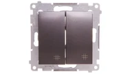 Wyłączniki światła i elektryczne - Kontakt Simone Łącznik krzyżowy podwójny 10AX - Simon 54 Premium DW7/2.01/48 - miniaturka - grafika 1