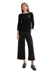 Tom Tailor Koszulka w kolorze czarnym - Koszulki i topy damskie - miniaturka - grafika 1