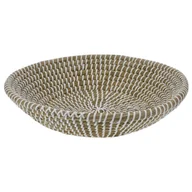 Tace i patery - Kosz dekoracyjny okrągły z trawy 30 cm - miniaturka - grafika 1