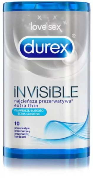 Durex (UK) Prezerwatywy Durex Invisible A10 supercienkie